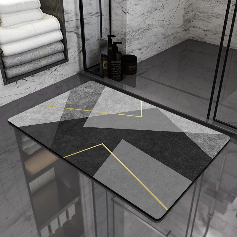 Moderne geometrische Badezimmermatte