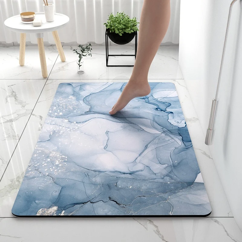 Luxuriöse Marmor Druck Badmatte