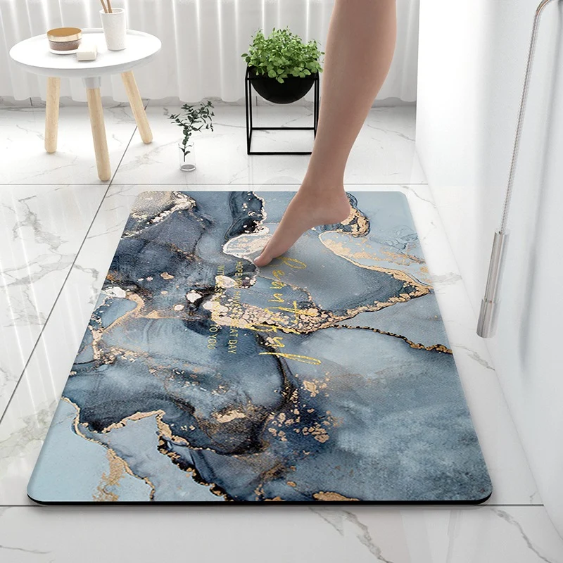 Luxuriöse Marmor Druck Badmatte