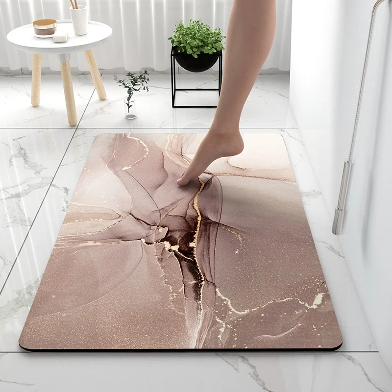 Luxuriöse Marmor Druck Badmatte