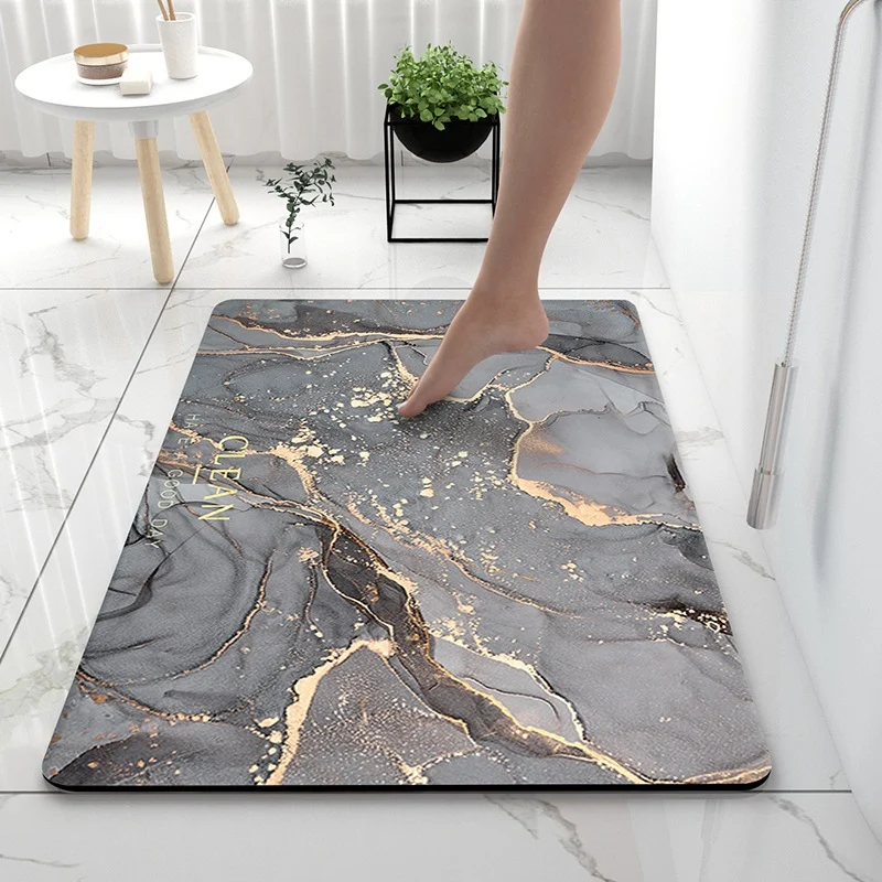 Luxuriöse Marmor Druck Badmatte