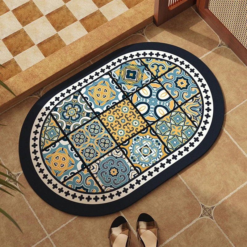 Dekorativer Mosaikmuster-Badevorleger