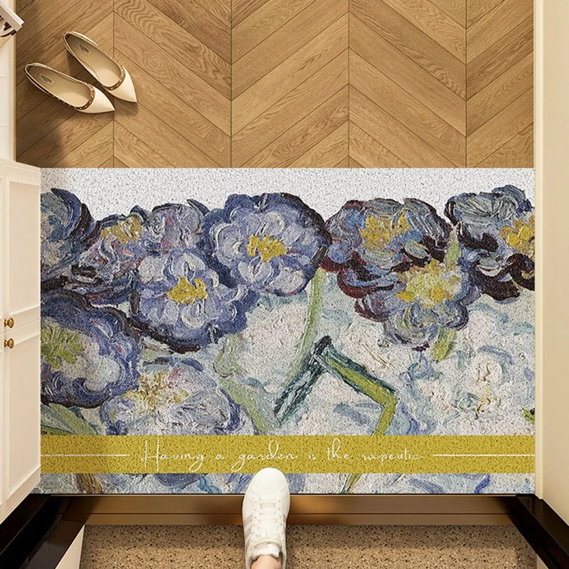 Künstlerische Sonnenblumen Fußmatte