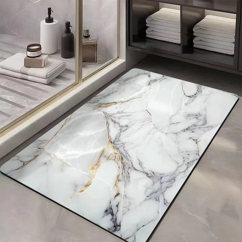 Luxuriöse Marmor Druck Badematte