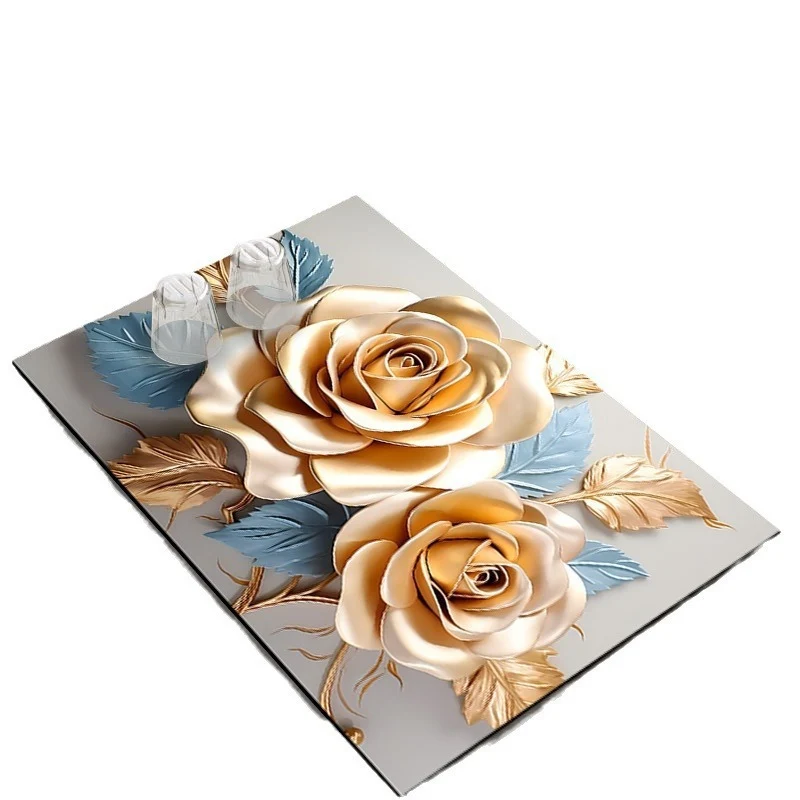 Elegante Blumenmuster Küchenmatte