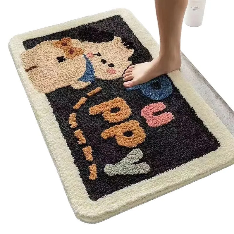 Niedlicher katzenmotivierter Badezimmermatte