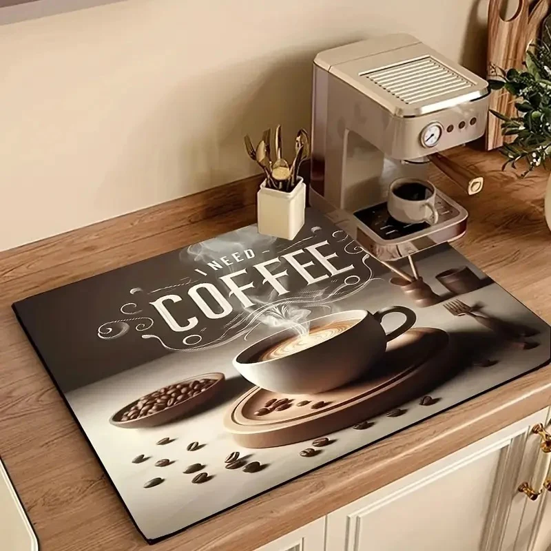 Kaffee-Thema Küchenmatte