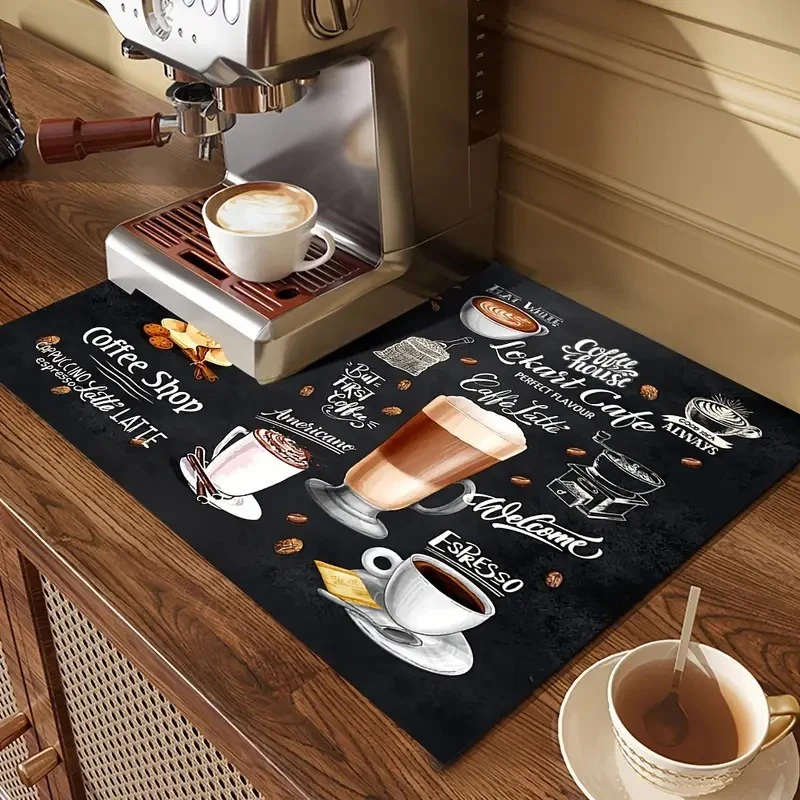 Kaffee-Thema Küchenmatte