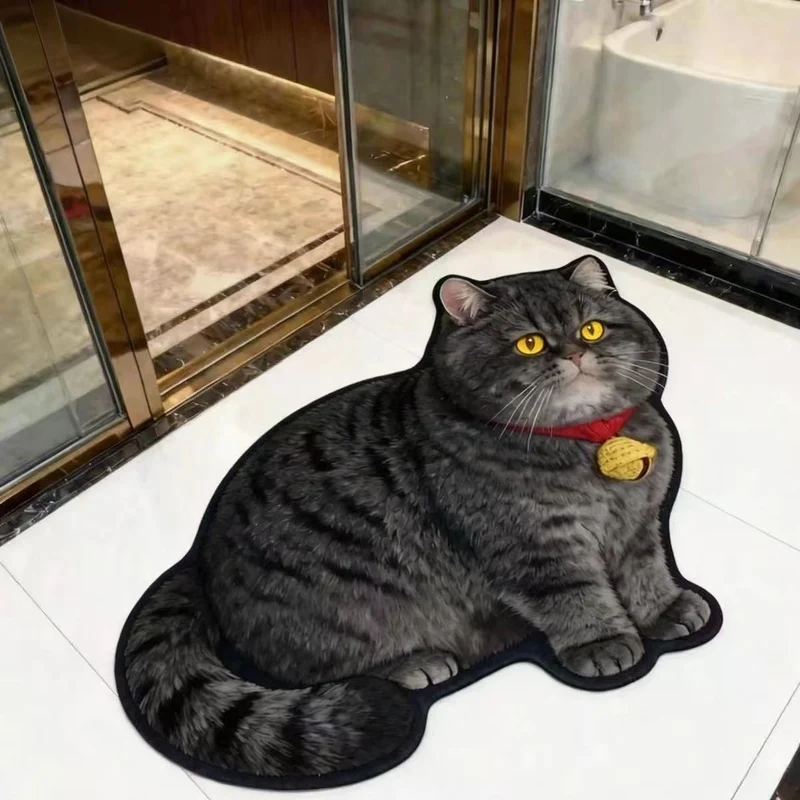Katzenförmiger Teppich