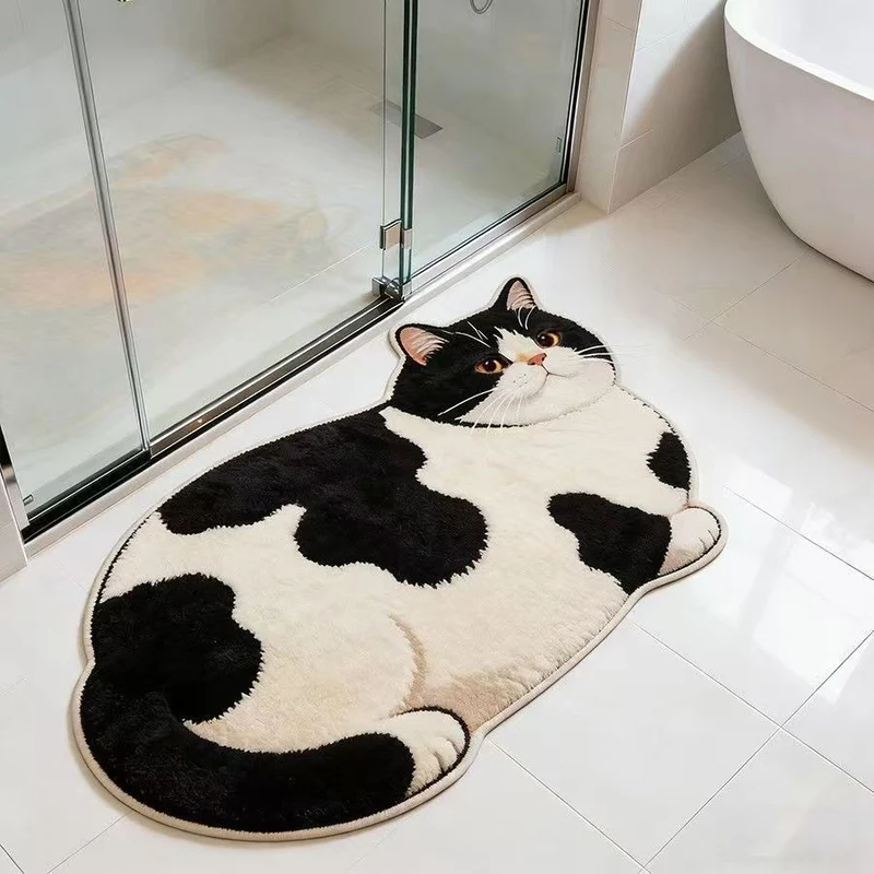 Katzenförmiger Teppich