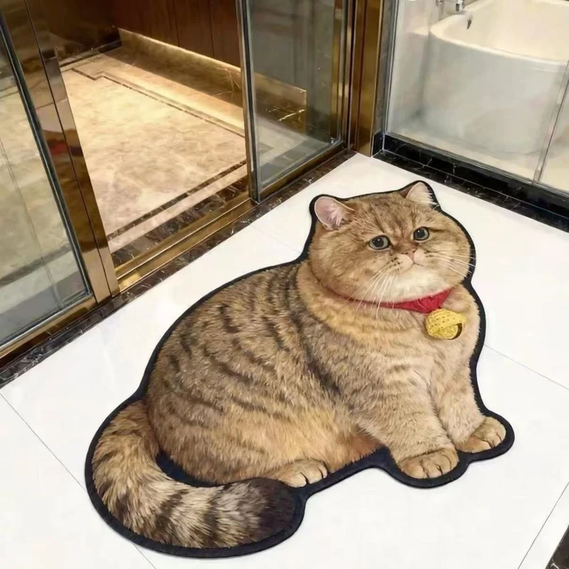 Katzenförmiger Teppich