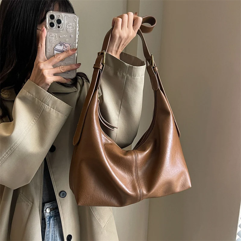 Weiche Leder Schultertasche