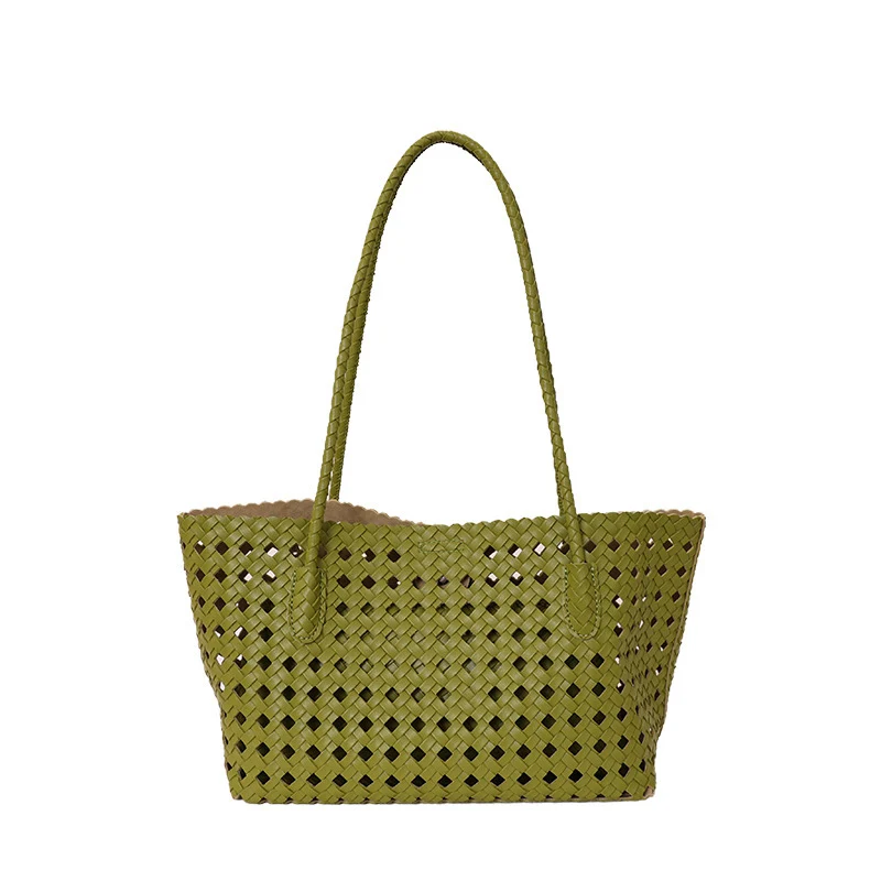 Gewebte Leder Tragetasche