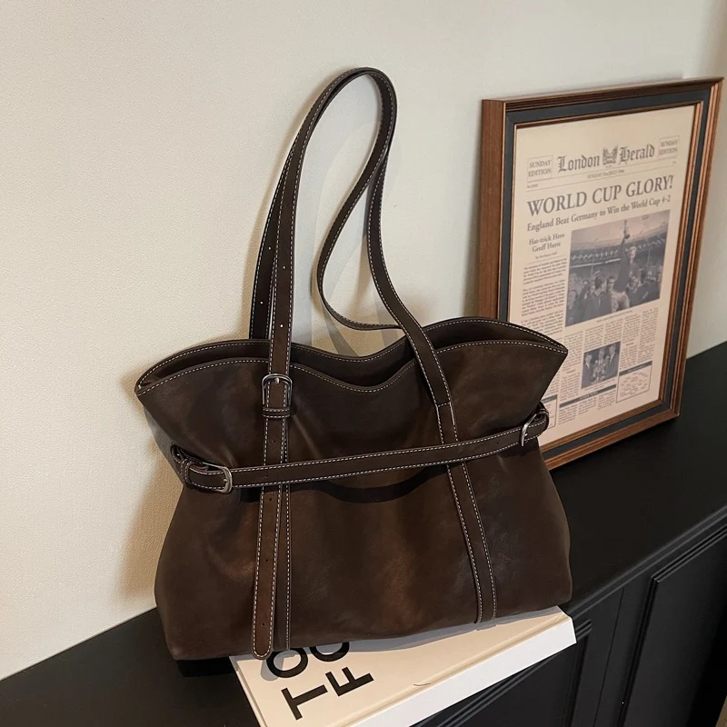 Vielseitige Weiche Faux-Leder Tote Bag