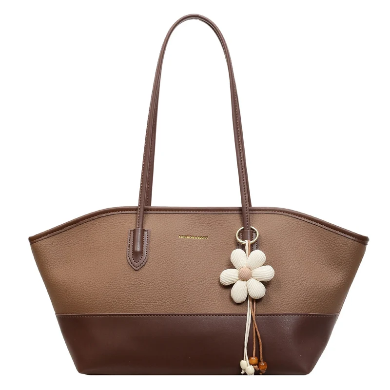 Strukturierte Leder-Tote-Tasche