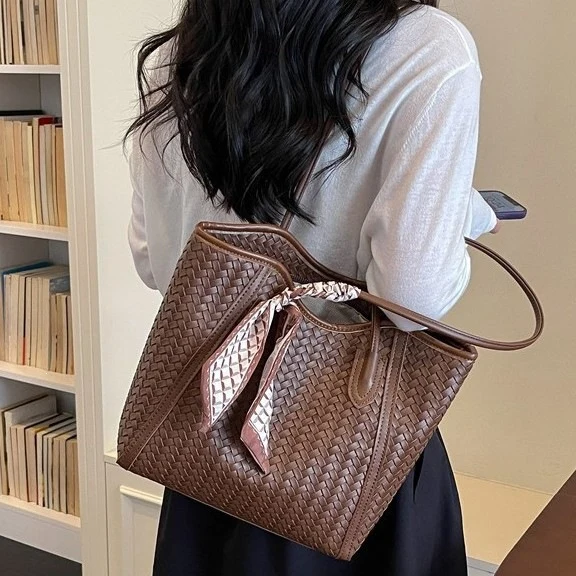 Elegante Gewebte Tote Bag