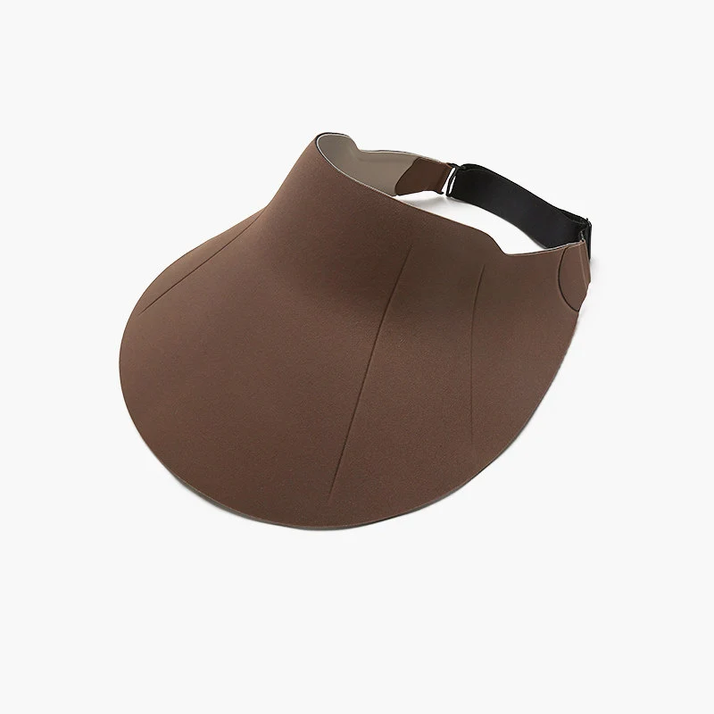 Oversized Kurvenrand-Sonnenvisier mit verstellbarem elastischem Rückenriemen Karnz