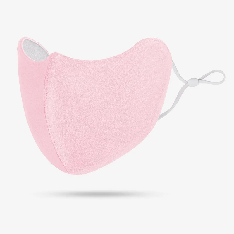 Konturiertes Soft-Touch wiederverwendbares Komfort-Gesichtsmasken mit skulptiertem 3D-Anpassung und verstellbarem elastischem Steg Karnz