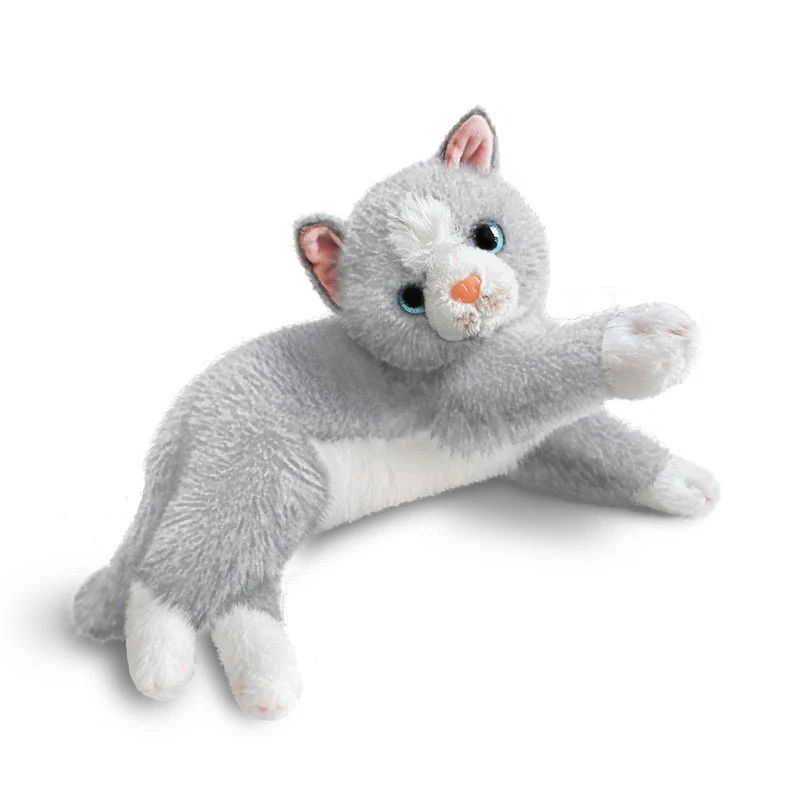 Realistische Stretch-Profil Orange Tabby Plüsch Lounger Karnz