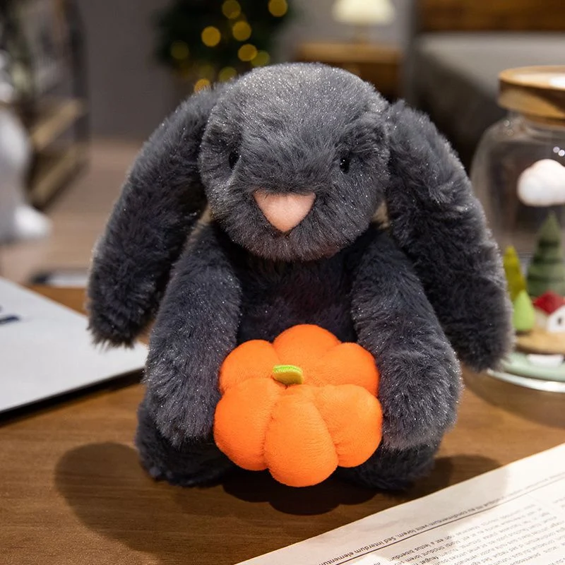 Kürbis Kostüm Plüsch Teddybär mit quitschigem Körper und ultra-weichem Fell Karnz