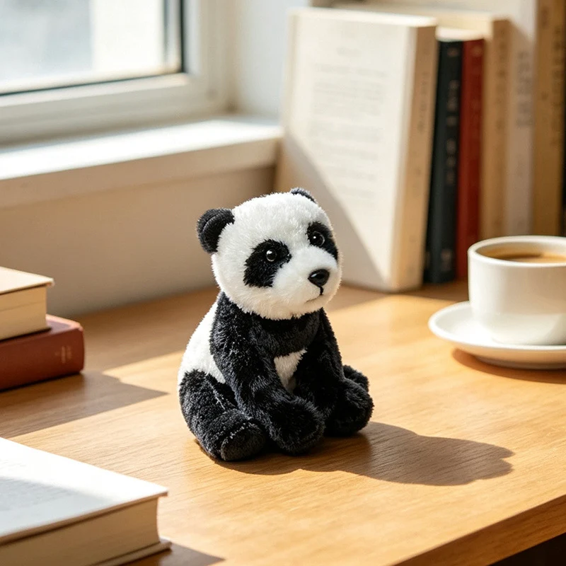 Plüsch Fennek-Fuchs Sitzendes Stofftier mit Übergroßen Ohren und Gestickten Merkmalen Karnz