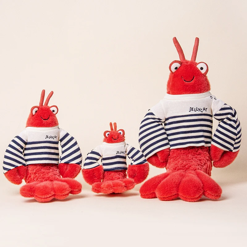 Plüschkrabben-Handpuppe mit weichem Kunstfell, flexiblen Klauenlappen und gestickten Augen Karnz