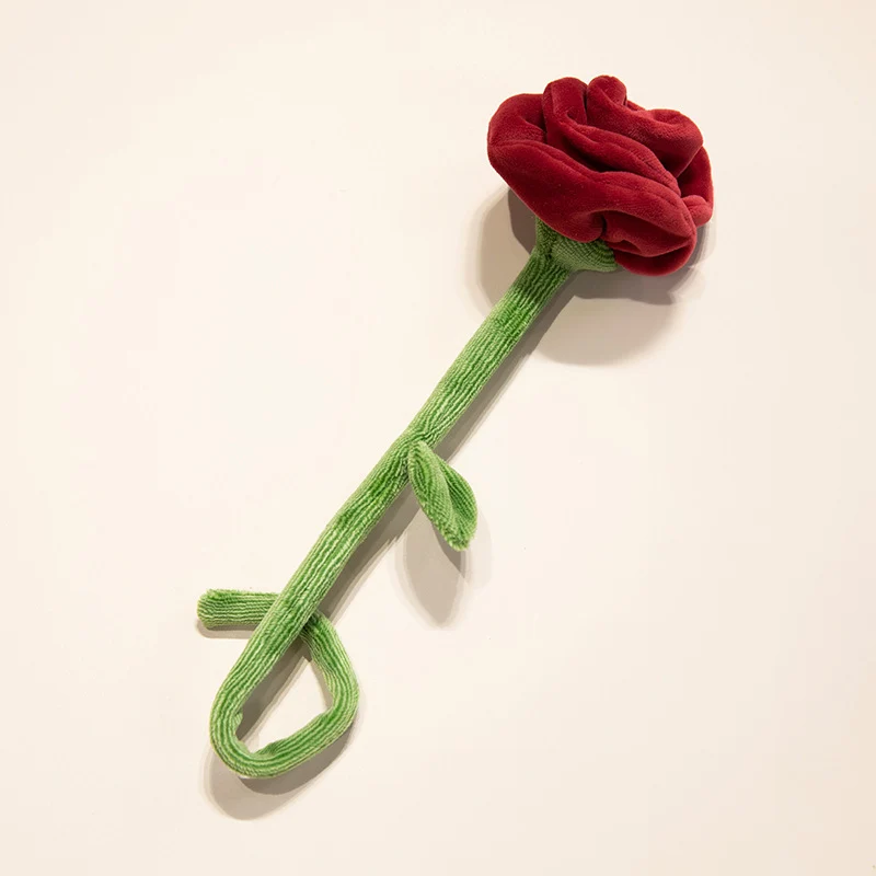 Plüsch Cordhosen Tulpe Katzenspielzeug mit flauschigem Pom-Bud & flexiblem Stiel Karnz