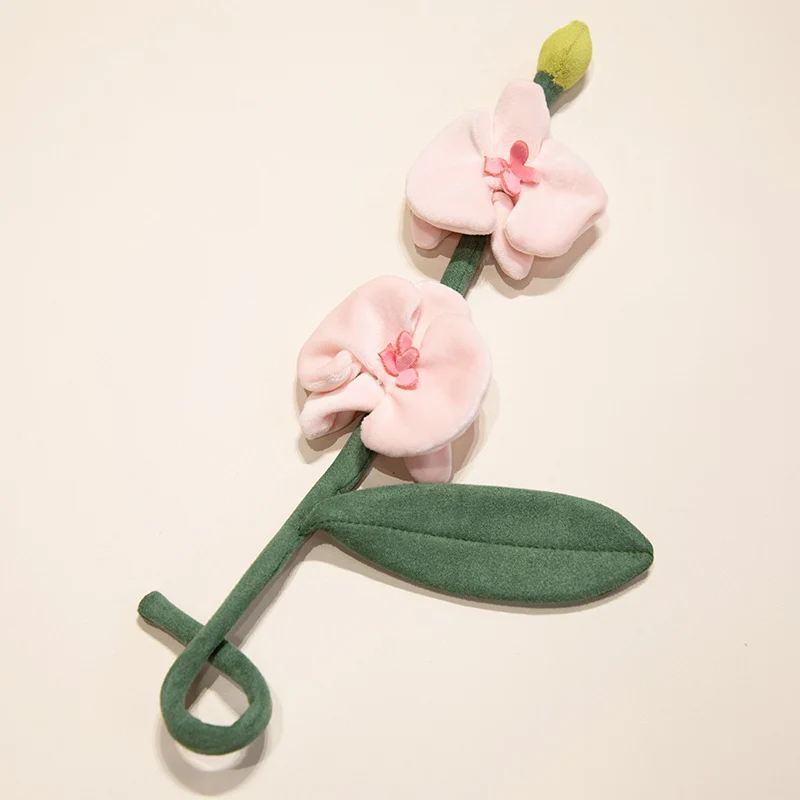 Plüsch Cordhosen Tulpe Katzenspielzeug mit flauschigem Pom-Bud & flexiblem Stiel Karnz