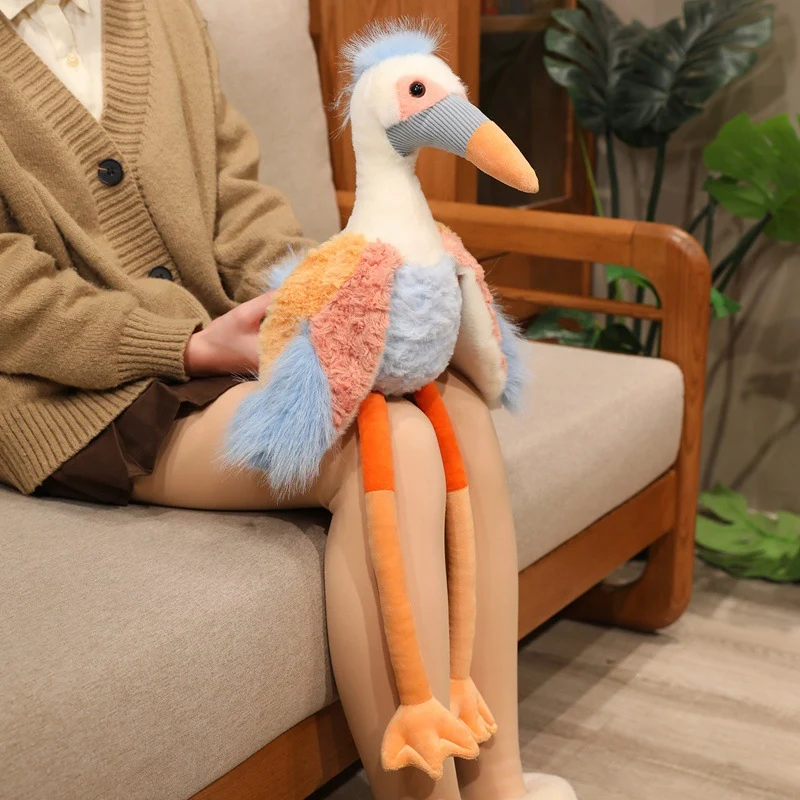 Langbeiniger Plüschmeeresvogel-Stofftier mit flauschigen Flügeln und biegsamen Beinen Karnz