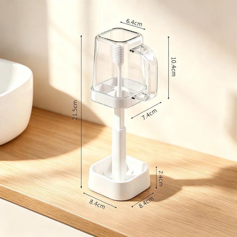 Zahnputzbecher mit verstellbarer Höhe, modernes Design