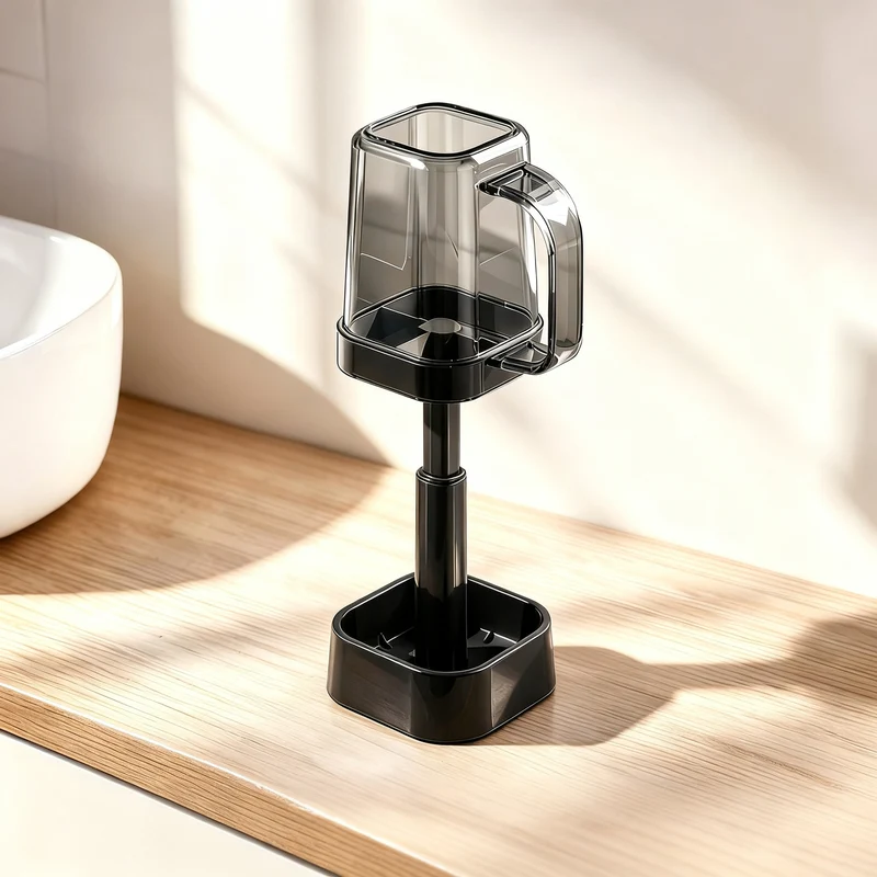 Zahnputzbecher mit verstellbarer Höhe, modernes Design