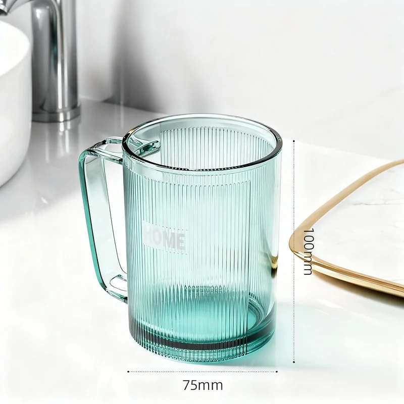 Zahnputzbecher mit Griff, Kunststoff, 51–100 ml