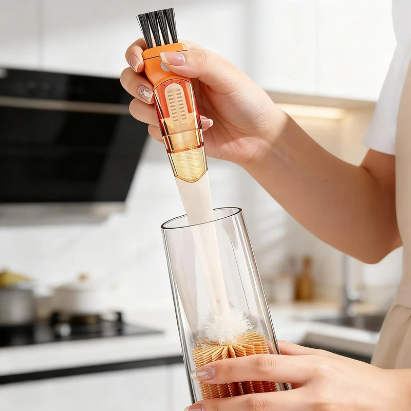 Mehrzweck-Reinigungsbürste für Flaschen und Becher