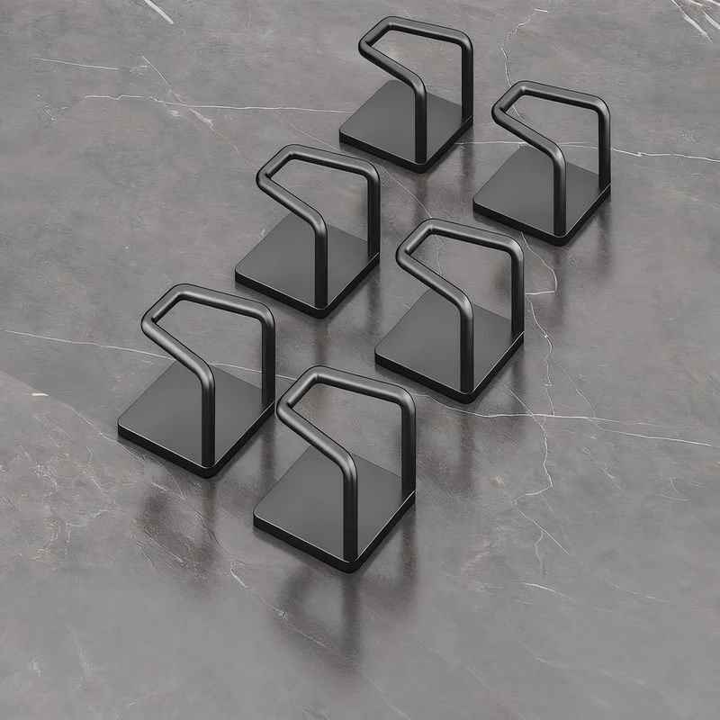 Edelstahl-Wandhaken ohne Bohren, 6er/8er Set