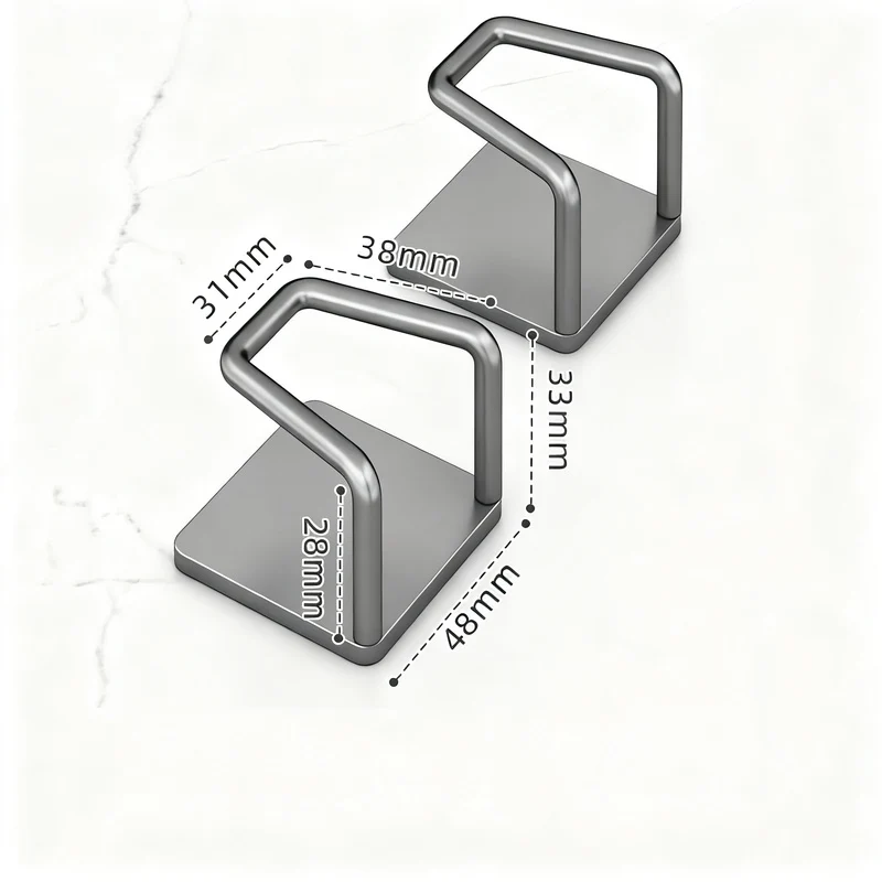 Edelstahl-Wandhaken ohne Bohren, 6er/8er Set