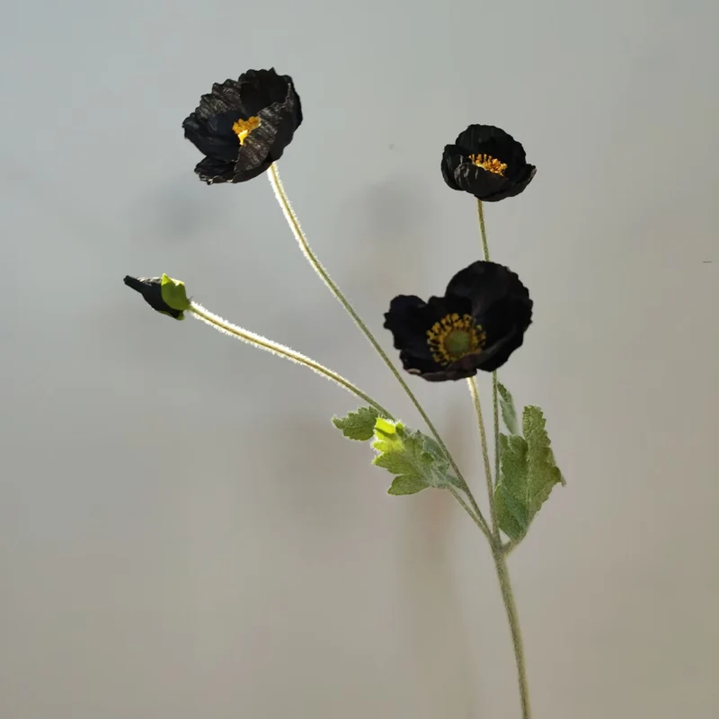 Lebensechte Mohnblumenstiel