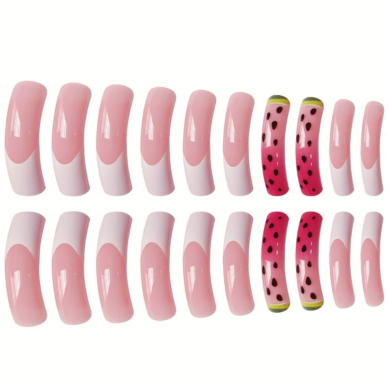 Kreatives Wassermelonen-Themen Nagelkunst Set Karnz