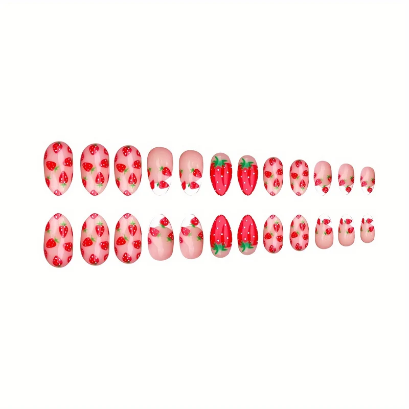 Künstlerisches Erdbeer-Nagelkunst-Set Karnz