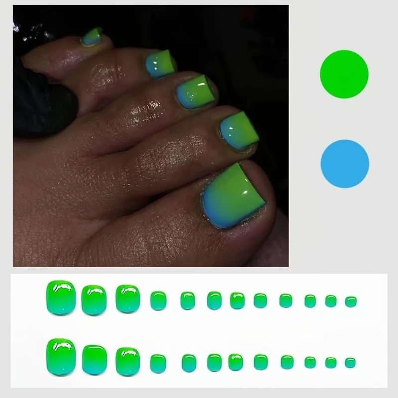Künstlerische Ombre Nagelverstärkungen Karnz