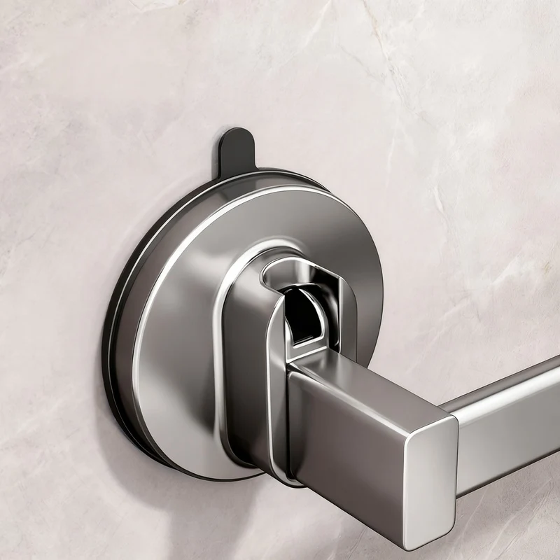 Wandmontiertes Pantoffelregal aus Weltraum-Aluminium