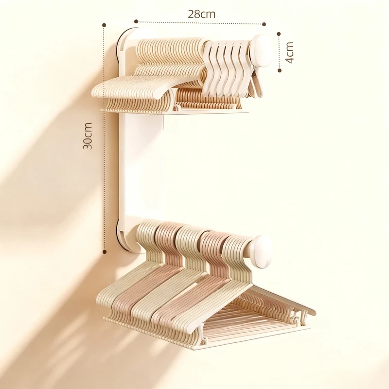Wandmontierte Kleiderstange für Balkon und Wäscheraum