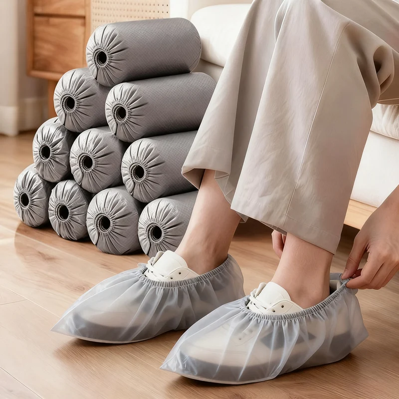 Schuhüberzieher aus Vliesstoff, rutschfest