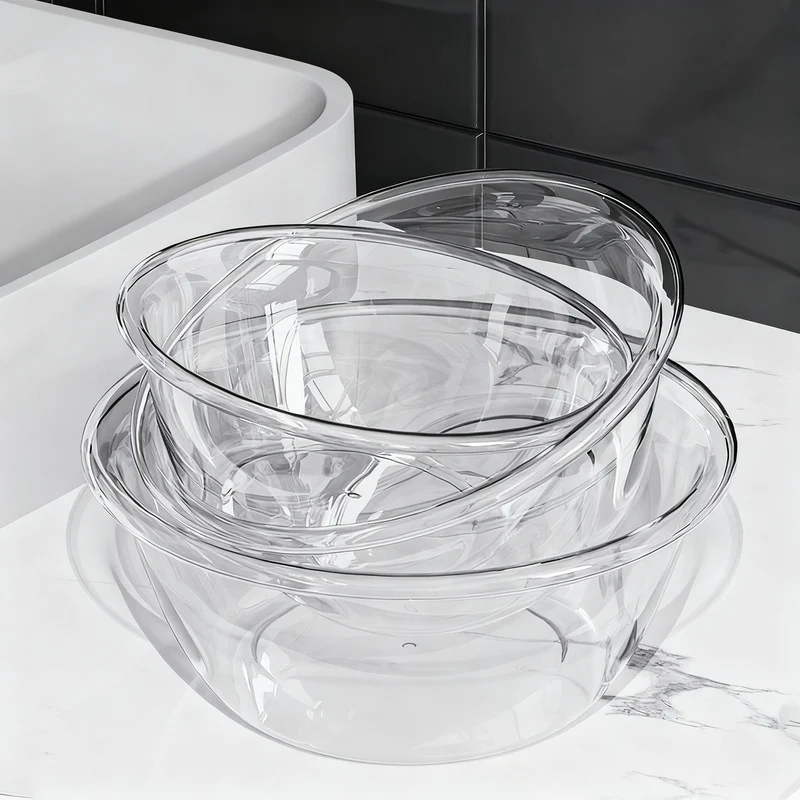 Kunststoff-Waschbecken, transparent, robust