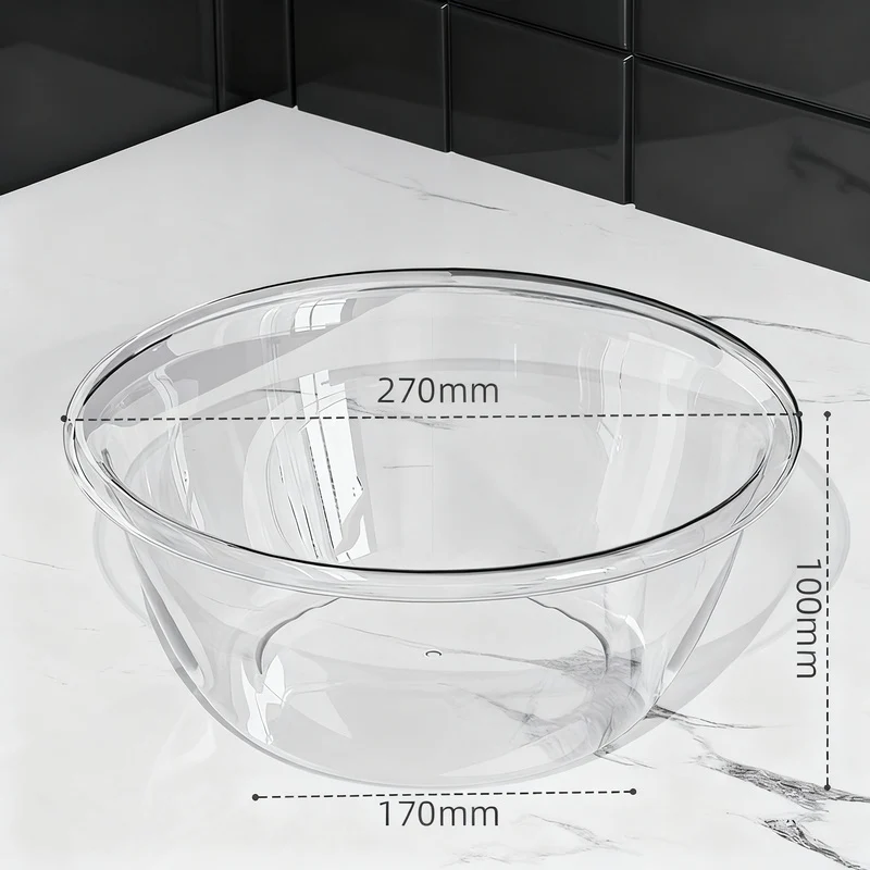 Kunststoff-Waschbecken, transparent, robust