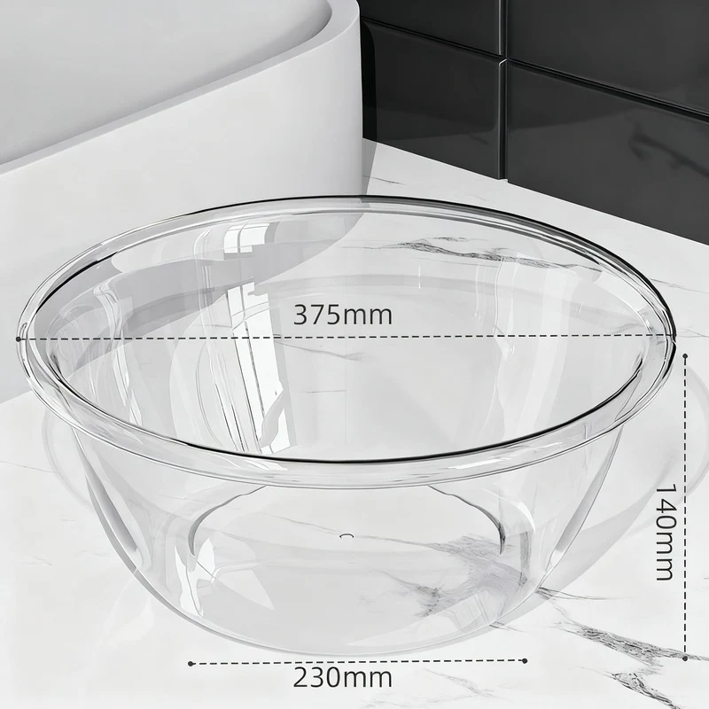 Kunststoff-Waschbecken, transparent, robust