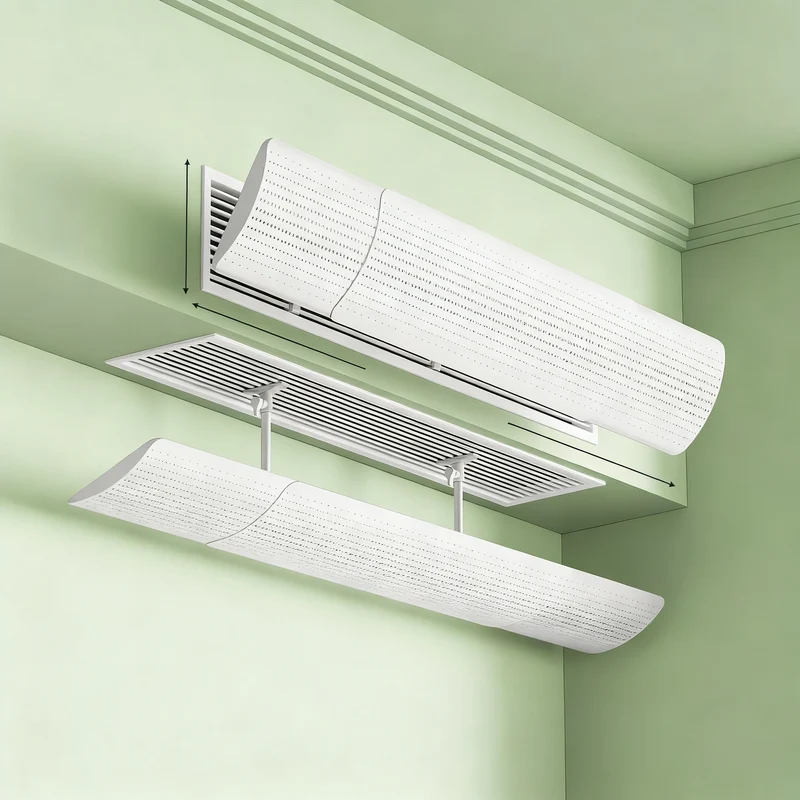 Klimaanlage Windabweiser für Deckenkassetten
