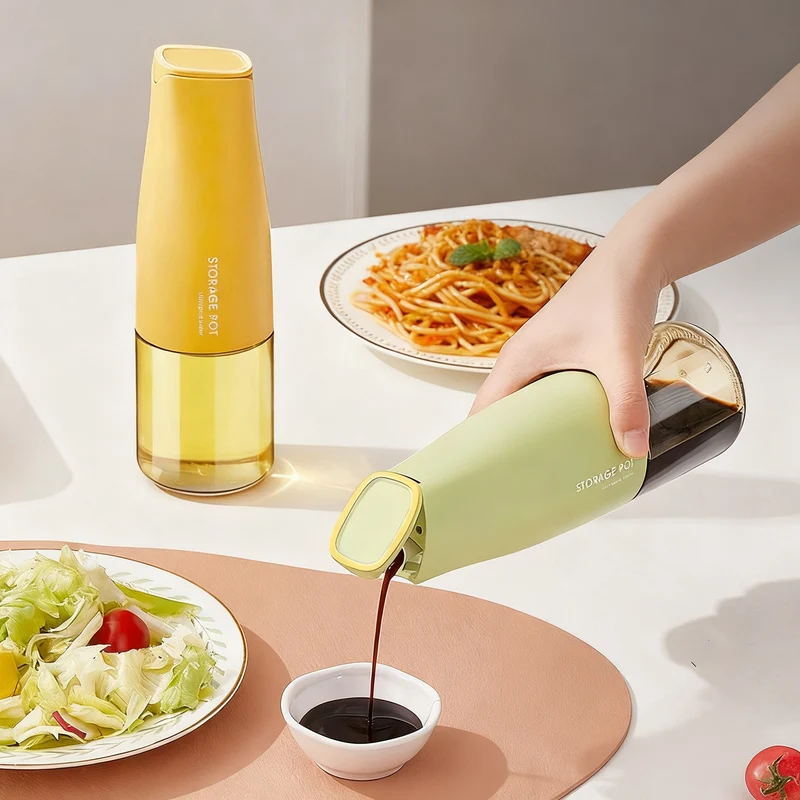 Glasflaschen für Öl und Gewürze mit automatischem Verschluss