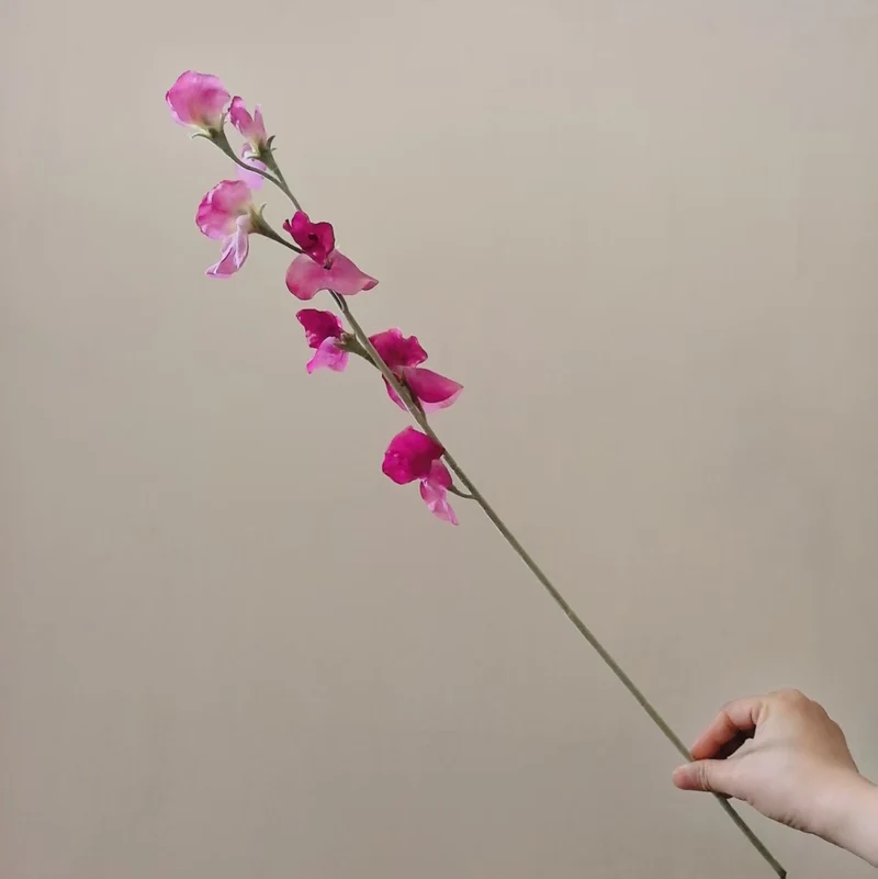 Elegante Seide Sweet Pea Stiel