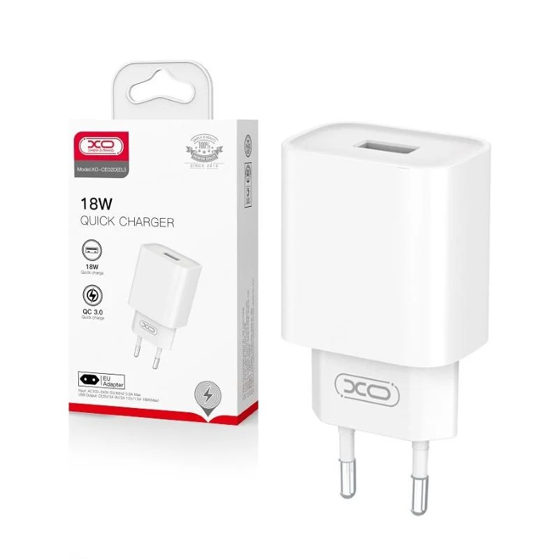 Ladegerät / Ladeadapter USB 18W Weiß