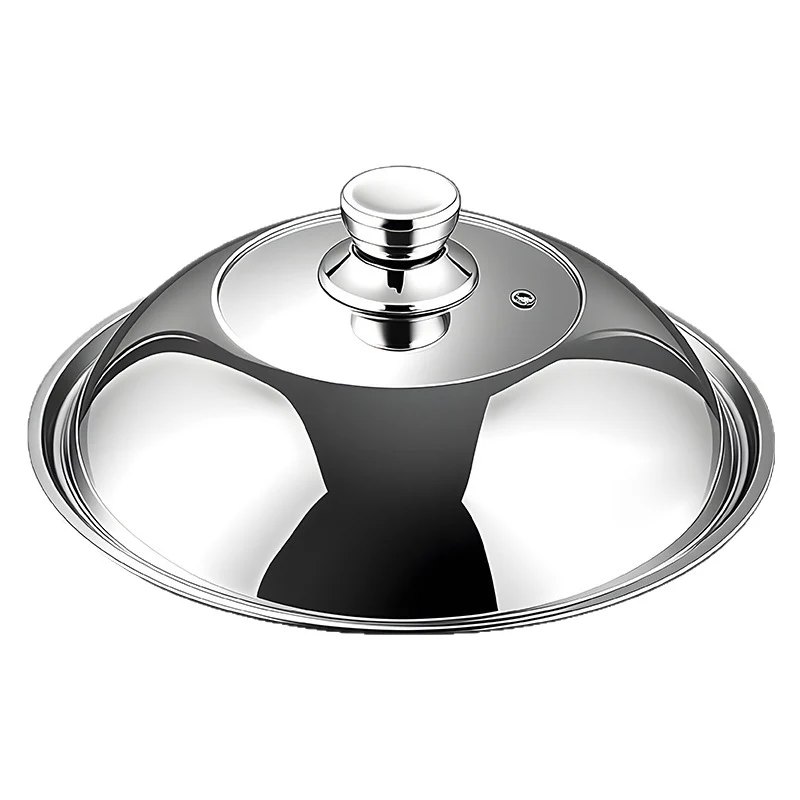 Topfdeckel aus 304er Edelstahl, hochgewölbt